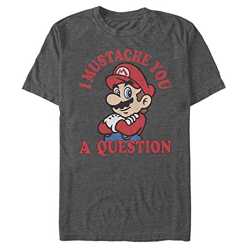 T-shirt Nintendo Mustache homme idéal pour vos soirées gaming