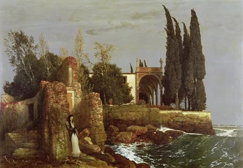 Art tableau Villa d'Arnold Böcklin pour décoration murale élégante du salon