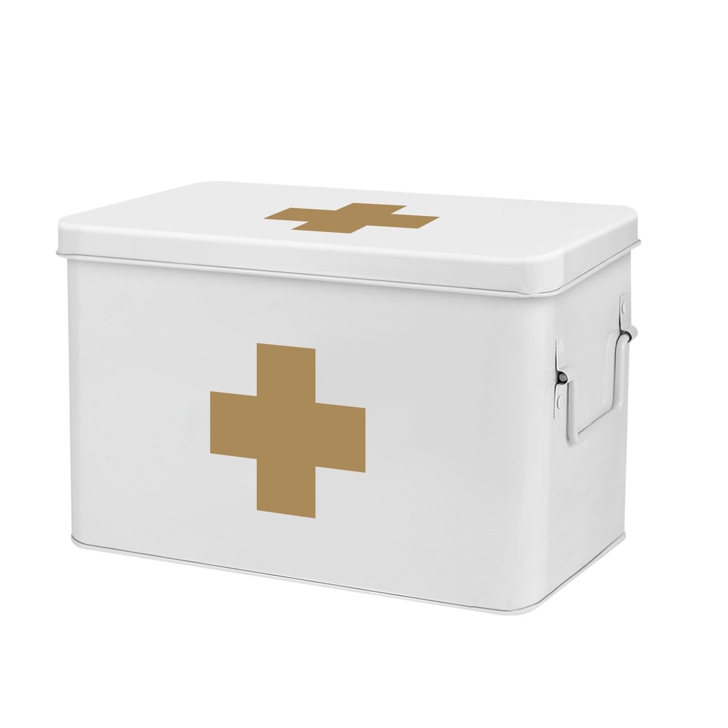 Amazon.com: Flexzion Large Metal First Aid Box Empty, 13-Inch