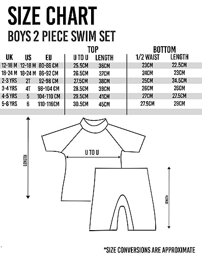 Paw Patrol Swimsuit Boys Toddlers 2 Piece T-Shirt Shorts Swim Set 2-3 Years Navy #TOP6