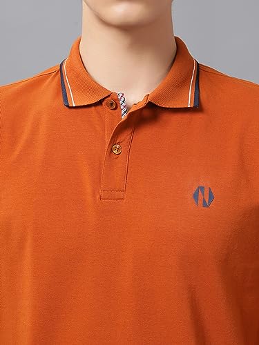 Nimble-Original-Tipped-Polo-T-Shirt-Rust