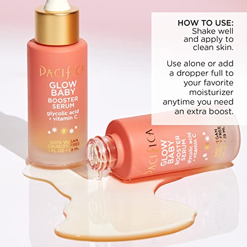 Pacifica Beauty, Glow Baby Booster Serum For Face, Vitamin C And Glycolic Acid, Brightens And Supports, For All Skin Types, Fragrance Free, Clean Skin Care, Vegan And Cruelty Free #TOP2