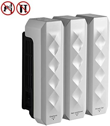 Soap Dispenser Soap/Shampoo/Lotion Modular Design-Wall Mount – 1050ml/36oz - ABS Plastic - White 18039W-3