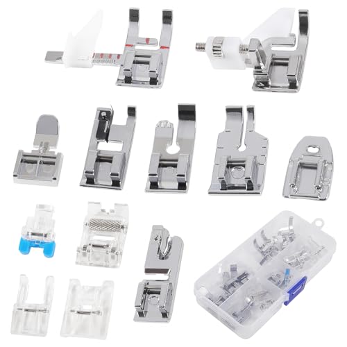 Kit de 12 Piezas Pies Prensatelas para Máquinas de Coser miniatura 1