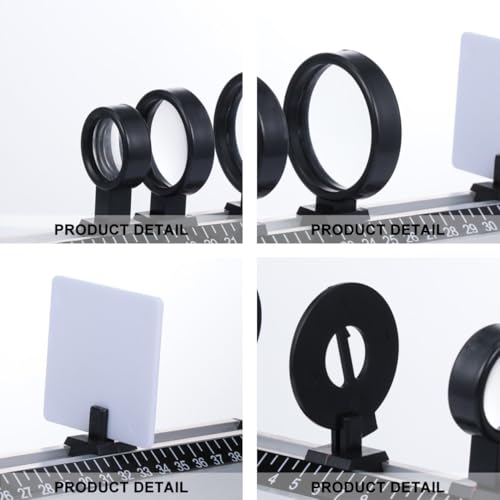 Kit optique 9 pièces avec lentilles durables pour expériences physiques - 4