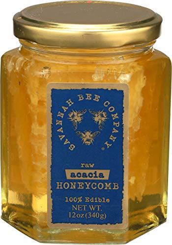 Miel Pura Acacia en Panal Hexagonal en Frasco de Vidrio miniatura 4