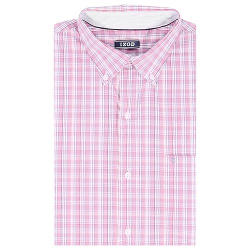 IZOD Men's Big and Tall Performance Comfort Long Sleeve Plaid Button Down, Pink Lemonade Check, XX-Large Tall by IZOD - Used condition - Image 3