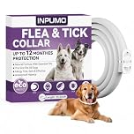 Collier Anti Puces pour Chien, Réglable Et Étanche Collier Antiparasitaire Chien 12 Mois, Naturel Imperméable Élimine Puces, Tiques, Poux (1 pièce)
