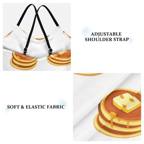 Kids Swimsuits 1-Piecing Bathing Suit Girl Swim Suits for Girls Beach Girls' Swimwear Pancakes with Butter and Maple Syrup3