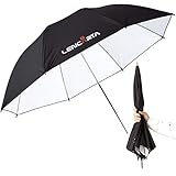 LENCARTA Photography Umbrella 39' 100cm Professional Studio Lighting Reflective Soft White Umbrella For Photography Studio Light Flash Collapsible Reflective Umbrella Strobe Monolight LED Video Light