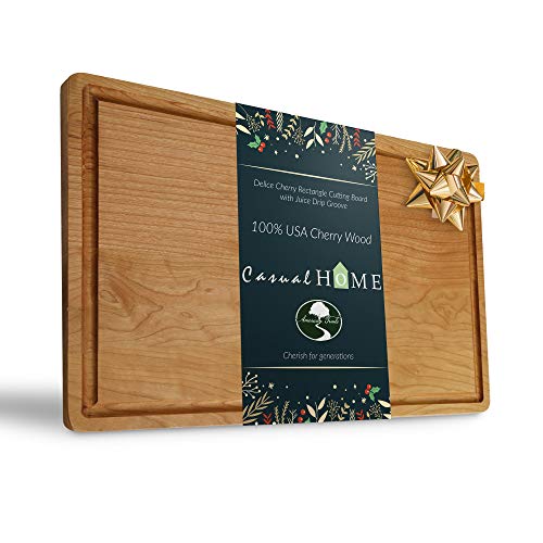 Buy 1 get 1 Casual Home Delice Cherry Rectangle Juice Drip Groove Cutting Board, Rectangular 15.5x11