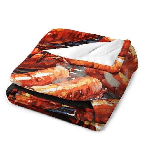 Couverture saucisse sur le feu plaid flanelle léger pour climatisation - 7