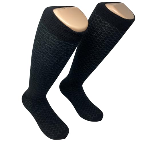 Easy8 Rombi Piccoli 40-45, Calze Da Uomo Lunghe In Caldo Cotone, 6 Paia, Calzini Uomo Lunghi, Colorati, Fantasia, Calzini Eleganti, Caldi, Invernali, Alti, Calzettoni - 7