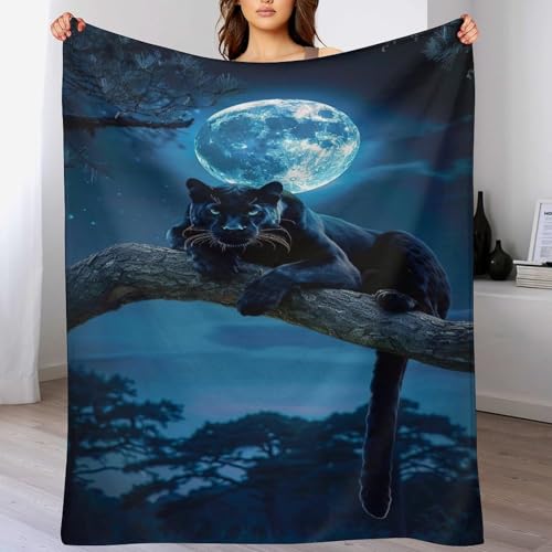 Couverture en léopard plaid douillet super doux 180x200cm pour lit et canapé