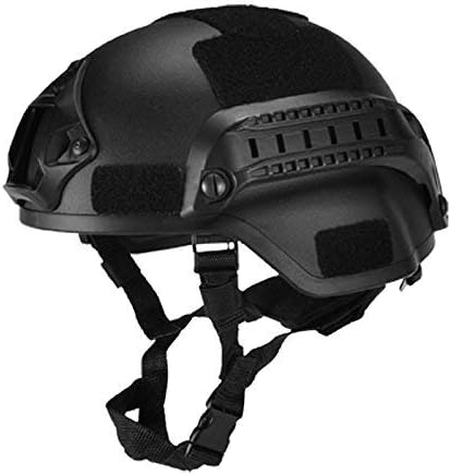 eamqrkt Military Tactical Helmet Airsoft Gear Paintball Head Protector with Night Vision Sport Camera Mount