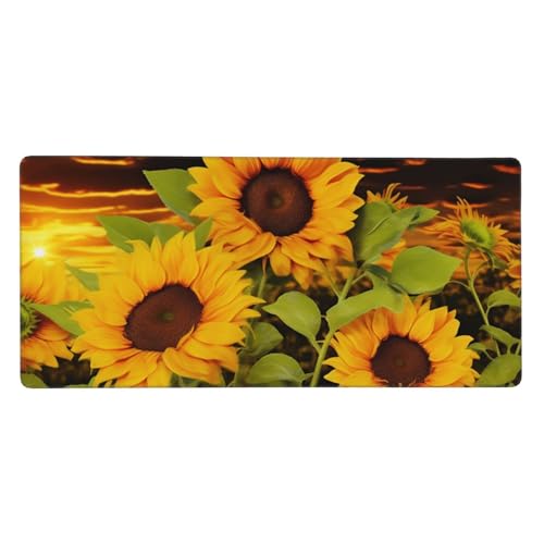 Tapis de souris de jeu antidérapant 40x90cm à bords cousus pour glisse précise
