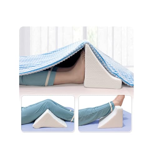 Blanket Lifters for Foot of Bed Sheet Lifter for Feet Blanket Support Holder Foot Tent Cradle Block Pillow Ankle Leg Knee Toes Pain and Arthritis Surgery Recovery Supplies Feet Rest Elevation Wedge