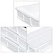 Qqbine 4 Packs Plastic Commercial Pizza Dough Proofing Box, Stackable Dough Trays for Pizza, 23.74