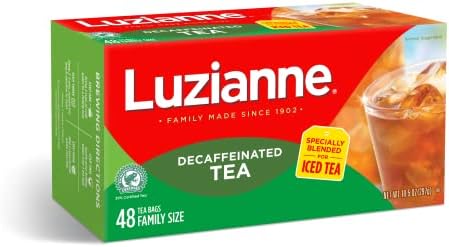 Luzianne Decaffeinated Iced Tea Bags, Specially Blended for Iced Tea, 48 Count