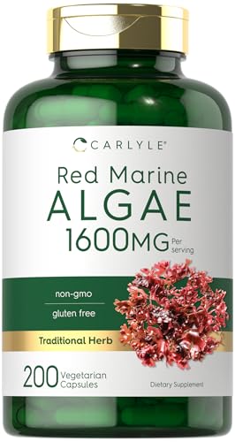Carlyle Red Marine Algae 1600mg | 200 Capsules |...