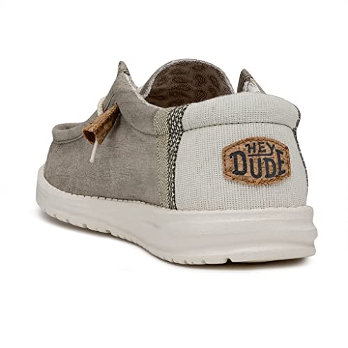 Image of HEYDUDE Men's Wally Linen | Men's Loafers | Men's Slip On Shoes | Comfortable & Light-Weight