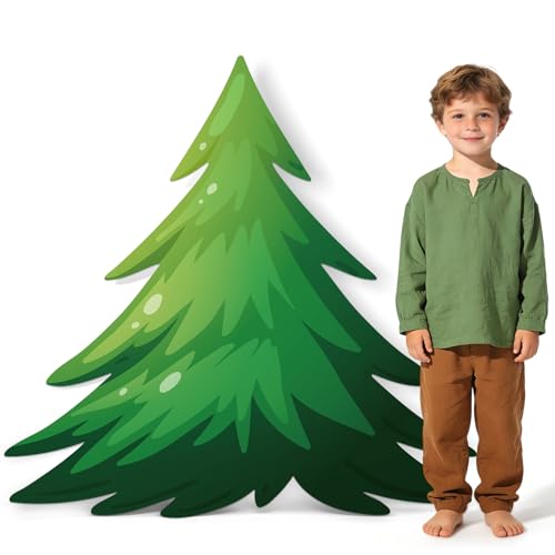APUDWN 4 x 4 Ft Pine Tree Cardboard Cutout