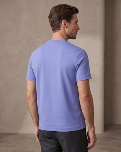 Image of NOBERO 100% Cotton T Shirts for Men Stylish | Regular Fit | Solid T Shirts for Men 180 GSM Combed Cotton | Round Neck Half Sleeve