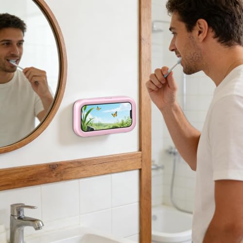 Support de téléphone pour douche rotatif à 360 degrés étanche complet