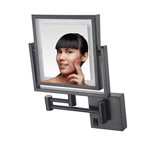 BAOFI Doppelseitiger Kosmetikspiegel Zur Wandmontage 360°Drehbarer Schminkspiegel Cover