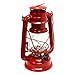 Gerson 9.5-Inch Red Metal 15 LED Hurricane Lantern with Dimmer Switch