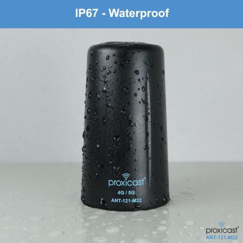Proxicast Vandal Resistant 2x2 MIMO Low Profile 4G/5G Omni-Directional Screw Mount Antenna - 10 ft Coax Leads - for Cisco, Cradlepoint, Digi, Pepwave, Sierra Wireless and Others (ANT-121-M22) by Proxicast - Image 5