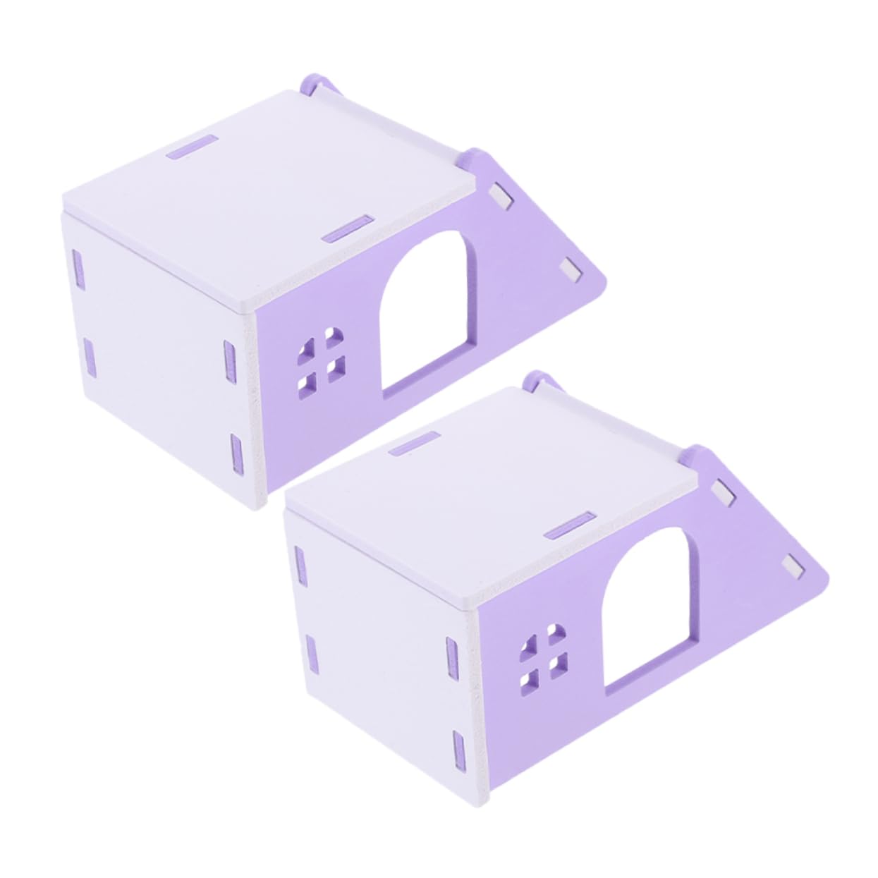 Kisangel 8stücke Hamster Schlafhaus Mit Rampe Kuschelige Rückzugsmöglichkeit Für Kleine Tiere Für Hamster Und Mäuse Aus Langlebigem Einfache Reinigung Und Gemütliches Design
