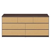 比較的キレイなタンス Amazon｜大川家具 関家具 ローチェスト 140cm幅3段 ホワイト