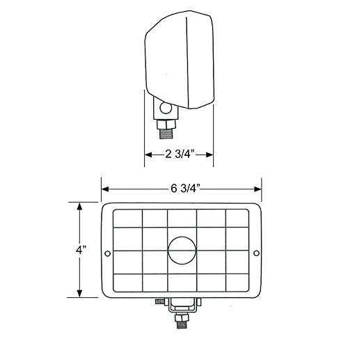 Blazer International Trailer & Towing Accessories 195CW8002K Rectangular Driving Light Kit, Clear - Thumbnail 5