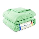 Bestlivings Bettdecke (Mint) waschbar ohne Bezug nutzbar - 135 x 200 cm - leichte Sommerdecke ÖKO-Tex 100 Zertifiziert und waschbar bei 60°C, Leicht, Atmungsaktiv Ideal für Reisen
