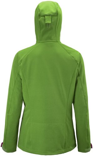 Salomon Women's Snow Flirt 3:1 Jacket, Amphibian Green, Large on model