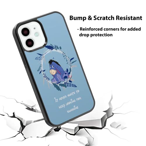 Phone Case Cover For Iphone Se 7 8 X Xr 11 12 13 14 Plus Mini Pro Max Donkey Silicone Eeyore Style Shockproof - Cute Quote Black #TOP3