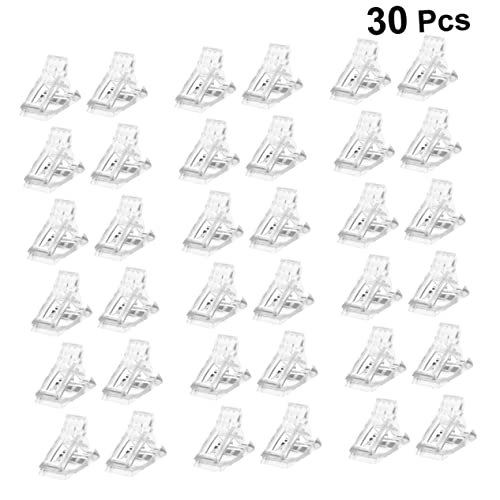 30 clips profesionales para uñas postizas y gel miniatura 4