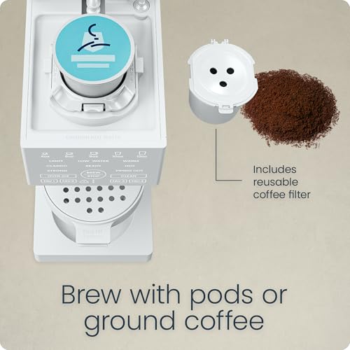 Image of Chefman Single Serve Coffee Maker, Works with K-Cup & Grounds