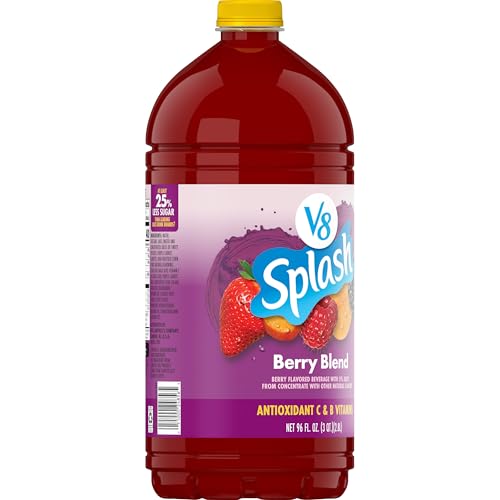 Image of V8 Splash Berry Blend Flavored Beverage, 96 fl oz Bottle (Pack of 2)