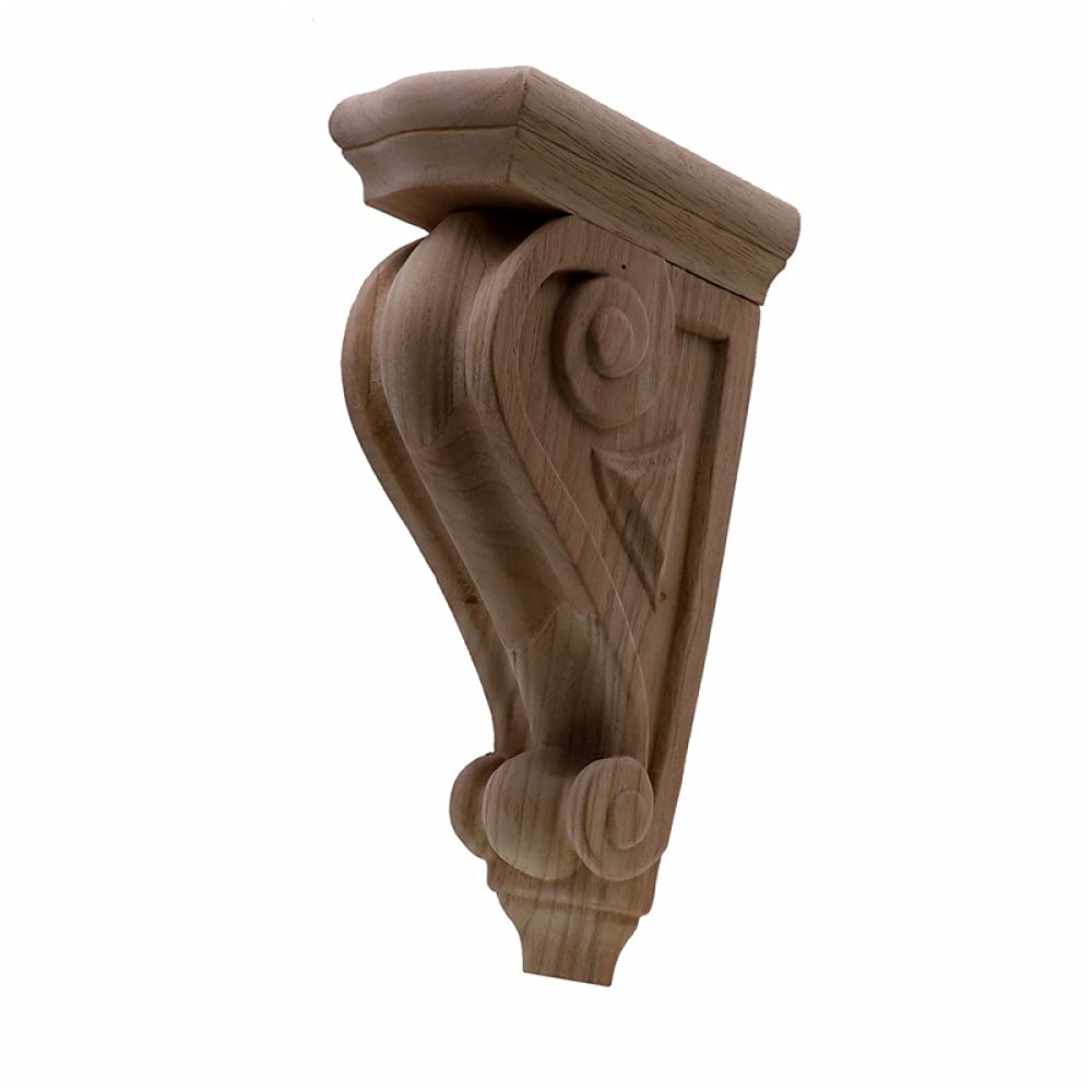 Figurines bois artisanat LIJUCAI applique sculptée prête à peindre pour fenêtre