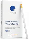 LuxmedIQ pH-Teststreifen für Urin & Speichel, 100 Stück – präziser 4.5–9.0 pH-Wert Schnelltest zur Säure-Basen-Balance – ideal für ketogene Diät & Gesundheitsvorsorge