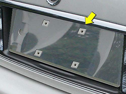 BRIGHTT-QA505616 Stainless License Plate Bezel 1Pc Fits 2000-2005 DeVille