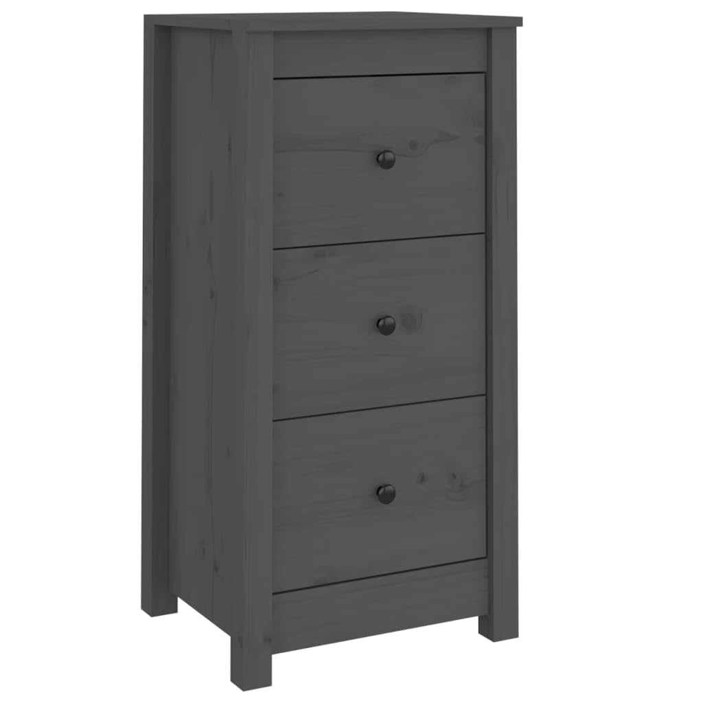 Credenza gris de pino solución para pasillos estrechos