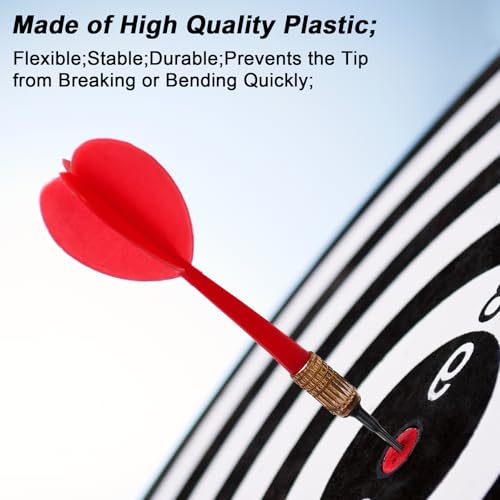 KXVXXV Dartspitzen Kunststoff Dart Spitzen Soft Ersatzspitze Nicht Leicht zu Brechen und Stabil 200 Stück Schwarz für Dartpfeile mit Kunststoffspitze