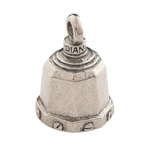 Image of Guardian Bell Good Luck Bell w /Keyring & Black Velvet Gift Bag | Motorcycle Bell | Lead-Free Pewter | Made in USA