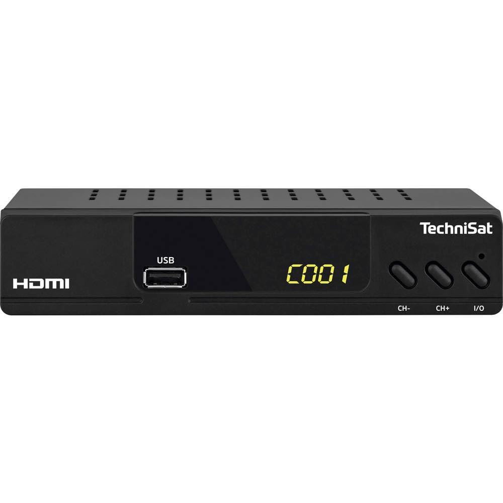 TechniSat HD-C 232 - HD-Receiver für digitales Kabelfernsehen (HDTV, DVB-C, HDMI, SCART, USB 2.0, RF in, RF out, EPG, Fernbedienung ) schwarz