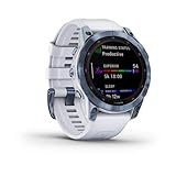 Garmin Fenix® 7 Sapphire Solar Blue Titanium with White Band