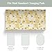 Vintage Honeycomb Bees Baby Changing Pad Covers for Boys Girls Yellow Bee Honey Fitted Change Table Pad Covers Mats Boho Spring Summer Soft Diaper Changing Table Sheets for 32''×16'' Contoured Pad
