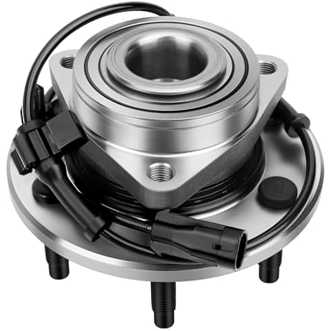 DRIVESTAR 515036 4WD Only Front Wheel Hubs and Bearing Assembly 4x4 AWD for Chevrolet 2002 03 04 05 06 Silverado/Suburban/Avalanche 1500 Tahoe GMC Sierra Savana Cadillac Escalade 6 Lugs w/ABS Cover